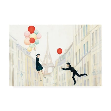 Julia Purinton 'Aloft In Paris I' Canvas Art,16x24